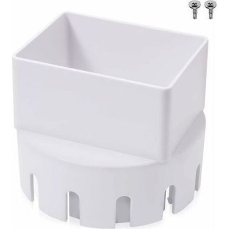 Adaptateur de Tuyau Descente, Adaptateur de Tuyau de Descente en Plastique pour Tuyau de Descente de Gouttière (Convient pour Vidange de 7,6 x 10,2 cm) (1/5)