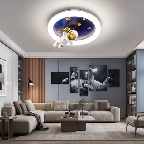 Lustre LED Astronaute 51W Lumiere Gradable Blanc Bleu (1/5)