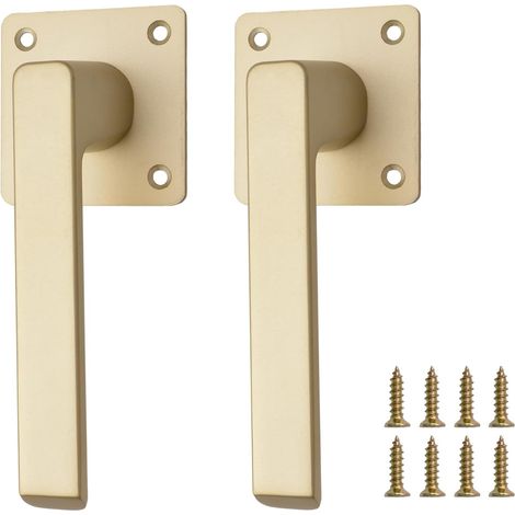 Lot de 2 poignées de porte coulissante, 15 cm, pour fenêtre, tiroir, grange, escamotable, fenêtre, porte coulissante, porte de garage, simple (1/5)