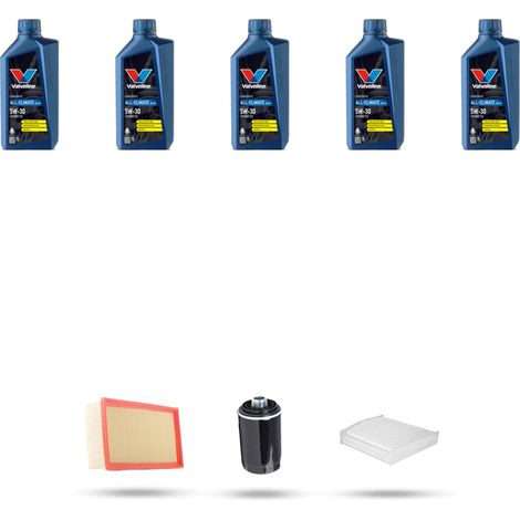 Kit tagliando 3 FILTRI e 5L OLIO compatibile con Audi A5 (8T3,8F7,8TA) 1.8 tfsi 118kw dal 2009 (1/5)