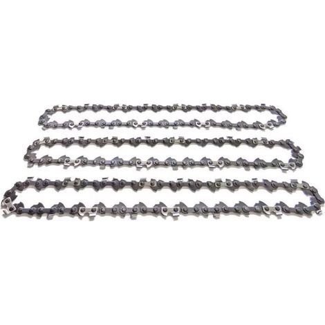 62-gliedrige Kettensägenkette, 3er-Set Kettensägenketten, 45 cm, 3/8"-Treibglieder, für 1,3-mm-Führungsschiene, Kettensägenkette (1/5)