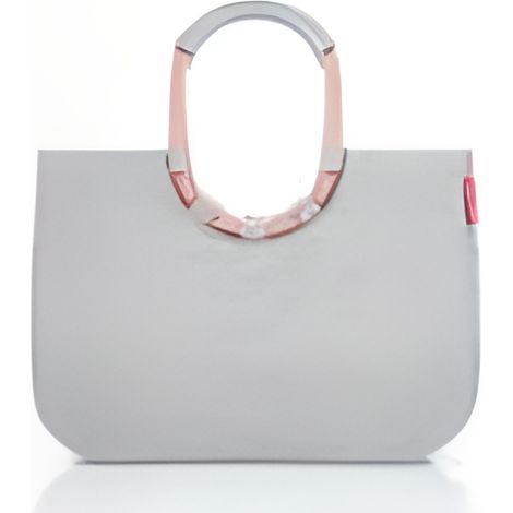 reisenthel loopshopper L - Borsa robusta con pratici scomparti realizzata con bottiglie in PET riciclate - Design affascinante e impermeabile, Couleur:sky rose