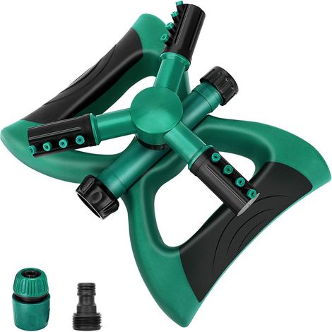 ZOLGINAH Arroseur de jardin, arroseur d'eau de jardin automatique rotatif é 360 degrés, systéme d'irrigation de pelouse couvrant une grande surface avec un design sans fuite, pulvérisateur durable é 3 (1/5)
