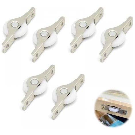 Mini soft rubber casters, small furniture casters, mini fixed casters, plastic and metal fixed casters (1/5)