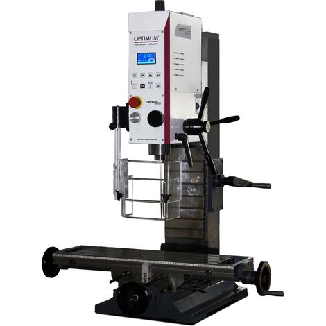 Perceuse-fraiseuse professionnelle X 450 mm Y 200 mm Z 450 mm SANS engrenages avec entraînement direct CM3/M12 0,9 kW 230V Optimill MH3DV (1/3)