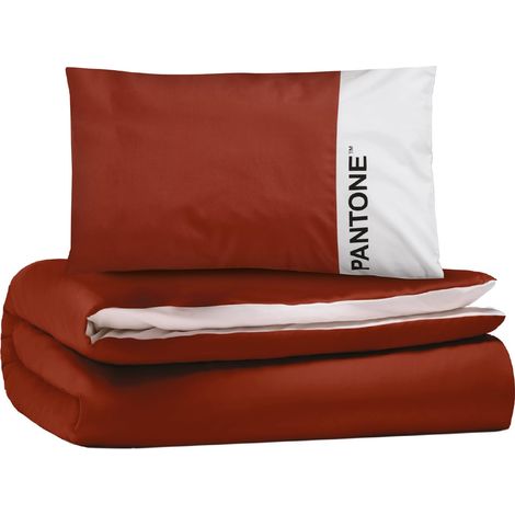 Parure de lit Double en Coton pour Couette et lit composée de Housse de Couette 255 x 200 cm, Rabat 40 cm + taies d'oreiller pour lit 50 x 80, Parure de lit Double (1/5)