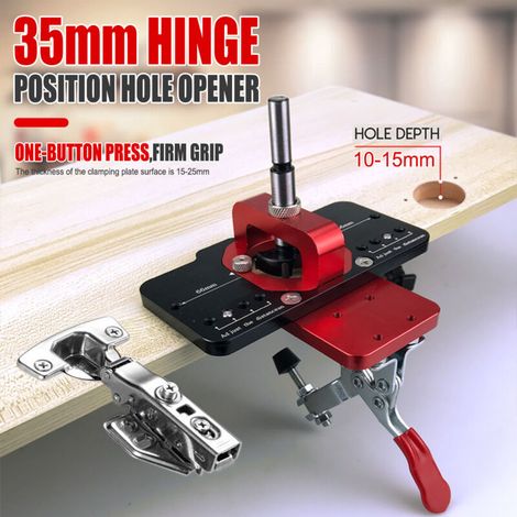 Dima per foratura cerniera invisibile da 35 mm - Dima per foratura cerniera invisibile per porte e mobili in legno.
