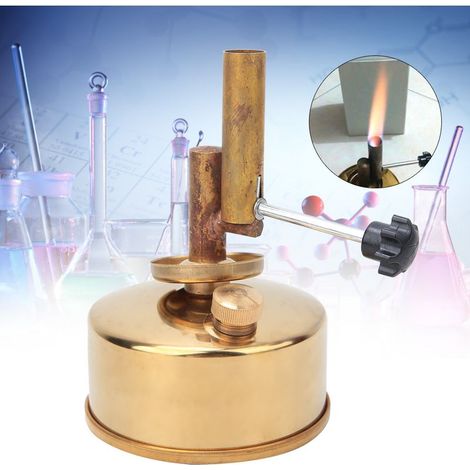 Lampe à alcool en cuivre pour laboratoire, équipement d'expérimentation scientifique (1/5)