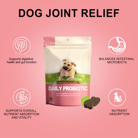 Granulés probiotiques quotidiens pour chiens : un soin doux et nourrissant pour votre animal. – 50 comprimés à croquer (1/5)