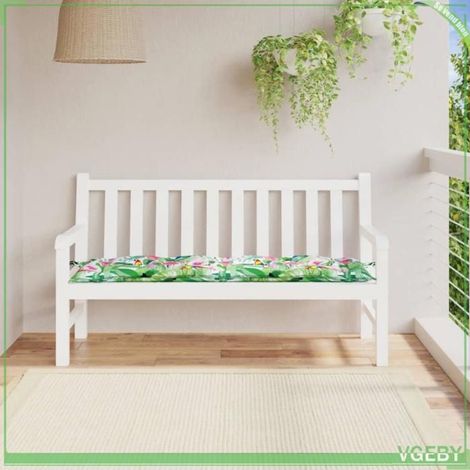 361616 Coussin de banc de jardin multicolore 150x50x7 cm tissu oxford (1/5)