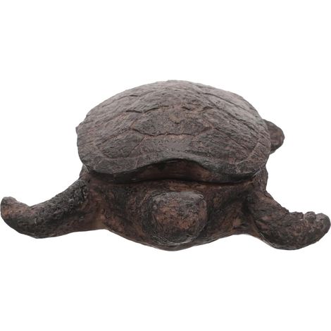 Boîte à Clés Décorative en Résine de Tortue, Cache-Clés Extérieur Camouflage Réaliste, Conteneur de Rangement Sécurisé pour Jardin, Cache-Porte-Clés Trompeur et Résistant aux