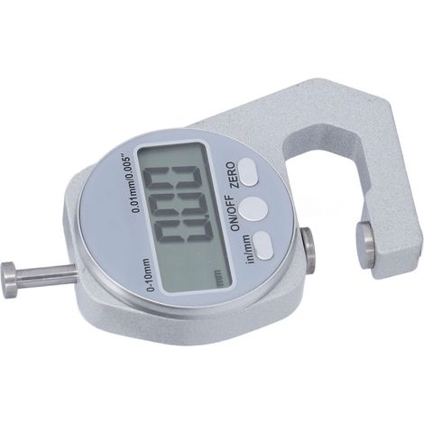 Jauge d'épaisseur numérique 0 à 10 mm, système d'arrêt automatique, bouton de conversion, mesureur d'épaisseur électronique (1/5)
