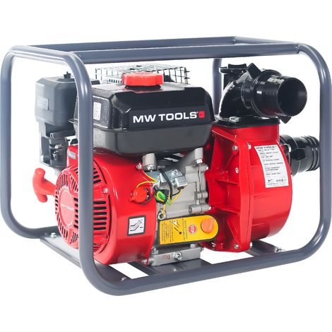 Mw Tools – Pompe à eau motopompe thermique essence 48.000 L/h 7 CH hauteur de refoulement 30 m – Châssis en acier – WP4800 (1/5)