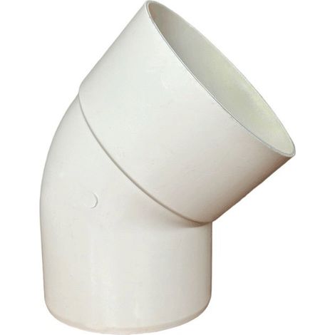 Curva 45° in pvc : Colore - Avorio, Diametro - 80 (1/2)