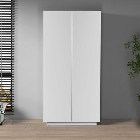 WHOUS Armadio multiuso Easy a 2 ante bianco opaco 79,20x38x166 cm