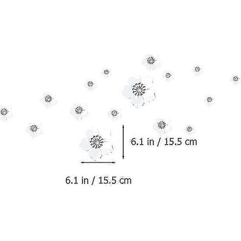 1 lot d'autocollants muraux à motifs de fleurs de cerisier - Sticker mural décoratif tendance (1/5)