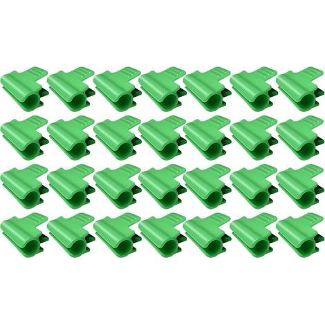 40er-Pack Gewächshaus-Clips, Garten-Schattenrohr-Clips für saisonale Pflanzenunterstützung, Vogelnetz, Gartennetz, Schattentuch-Zubehör (11 mm) (1/5)