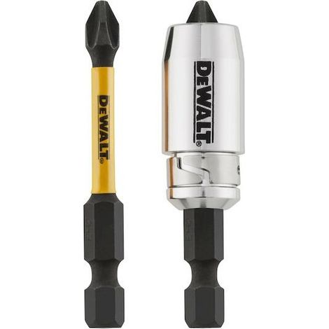 Embout visseuse PH2 50 mm – Lot de 2 embouts à fermeture magnétique – Pour vissage rapide en série – Compatible avec visseuses DEWALT (1/5)