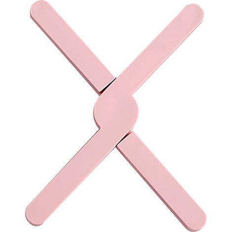 Support de Pot en Silicone pliable et extensible, tapis isolant thermique pour les repas, cuisine à domicile, rose, 4 pièces (1/5)