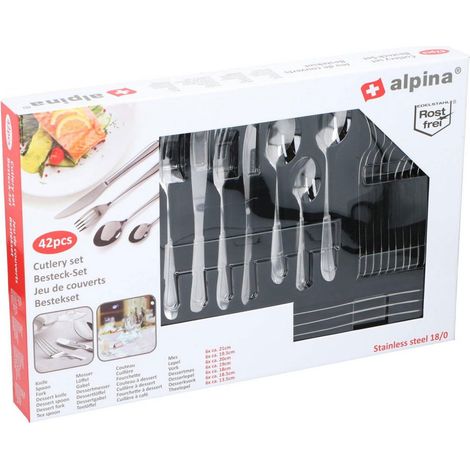 alpina Ensemble de couverts Argent H1xl0.3xL21cm (1/4)