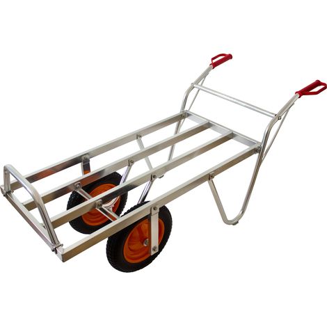 Pro-Bau-Tec Aluminium Schweizer Karre mit pannensicheren PU-Rädern Tragkraft 200kg (1/5)