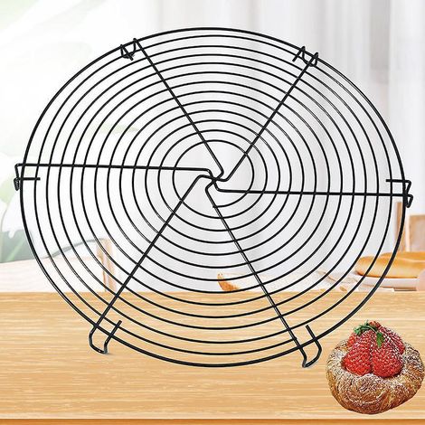 grille Ronde Pour Refroidir Les Gteaux - Diamtre 31.8cm - Grille Pour Refroidir Rapidement Et Uniformment Les Gteaux - Dmoulage Facile Des Ptisser (1/4)
