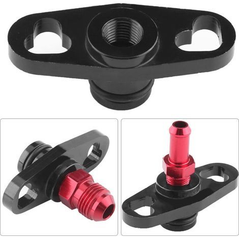 Raccords de tuyauterie d'alimentation en carburant, adaptateur de régulateur de pression de rampe d'alimentation pour voiture avec des raccords pour Mitsubishi Evo 1 2 3ECLIPSE DSM (1/4)