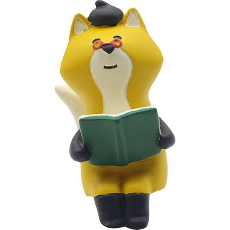 Chat Livre Étagère Décor Mignon Résine Synthétique Écologique Figurine Animale Bureau Statue Type 3 (1/5)