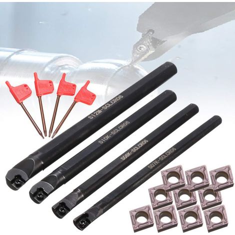 Applicable 4pcs s07k / s08k / s10k / s12m - sclcr06 porte - outils de voiture + 10pcs ccmt06020
8 lames (1/5)