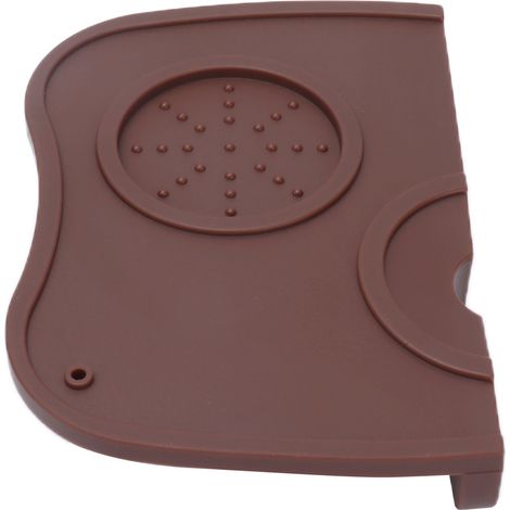 Braune, rutschfeste Tampermatte, Kaffeepressenständer, Tamperbasis, mittlere Größe (1/5)
