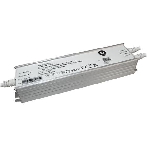MCHQ320V12-GE: MCHQ320V12-GE: Alimentatore LED 12V/24.16A 290W CV, custodia in metallo, PFC, ingresso CA UE (180-305VAC), IP67, ...