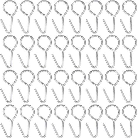 100 crochets métalliques en forme de S pour housse de voiture, plaque de prune, crochet métallique pour intérieur de voiture, fixation pour housse de siège de voiture, fixations pour coussin de siège (1/3)