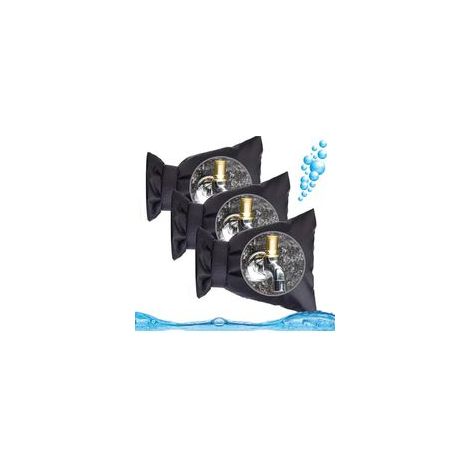 Ensemble de 3 protections antigel pour tuyaux d'eau et robinets extérieurs