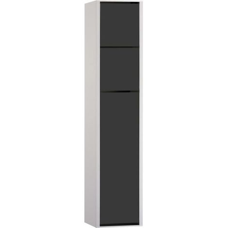 Módulo Emco asis 150 Modelo de módulo WC de superficie, caja de papel higiénico, portarrollos, juego de escobillas para el inodoro, color: aluminio/negro - 975127550 (1/4)