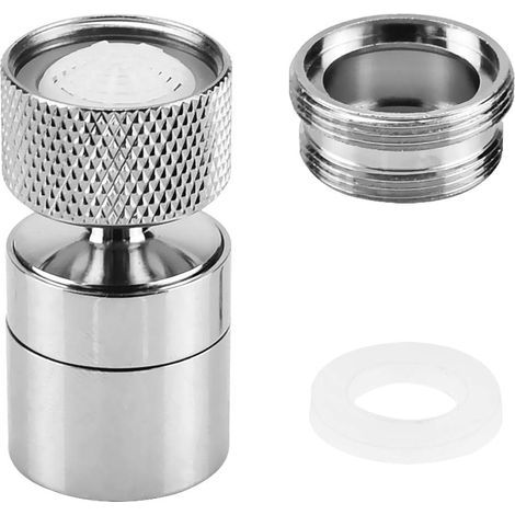 Juego de 2 aireadores de latón para grifos, ideales para ahorrar agua. Filtro universal giratorio de 360° para grifos de ducha, cocina y baño. (1/5)