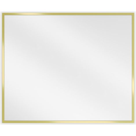 Mexen Loft miroir de salle de bain rectangulaire 60 x 50 cm, cadre doré - 9852-060-050-000-50 (1/5)