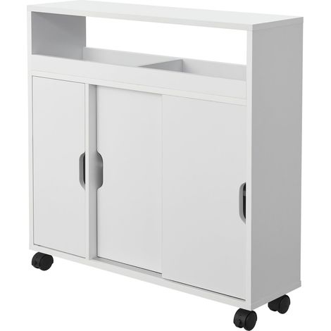 Mueble de baño con puertas correderas blanco 030007667