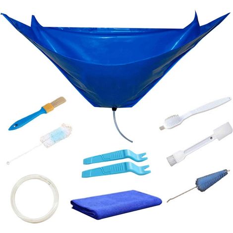 Kits de nettoyage pour climatiseur split étanche, sac de service pour climatiseur mural - Couverture de nettoyage anti-poussière pour climatiseurs suspendus de 11,5P