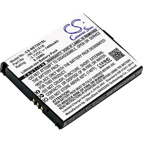 NX - Batterie téléphone, smartphone, GSM pour Nec 3.7V 1400mAh - NE-201A1B