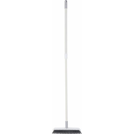 Brosse de Nettoyage Éponge Extensible pour Sol et Salle de Bain, Baignoire et Douche - Gris Blanc (1/5)