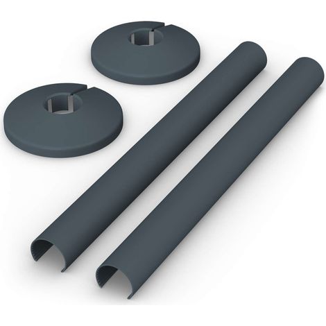 Talus - Slate Grey Grey Gloss Snap On Pipe Covers 200mm (1/2)