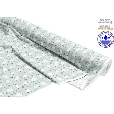 OUTDOOR DEKOSTOFFE OXFORD - Motiv fröhliche Hasen I DR154 (1/5)