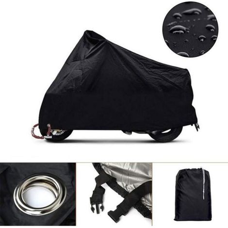 Ahlsen Bâche de Protection étanche pour Moto Scooter 190T - Housse de Protection étanche à la poussière - 245 x 105 x 125 cm Femeo (1/4)