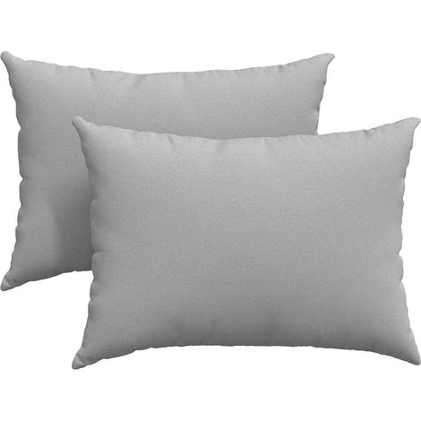 Maison Exclusive - Cuscini da Divano 2 pcs Grigio Nuvola 70 x 50 cm Tessuto