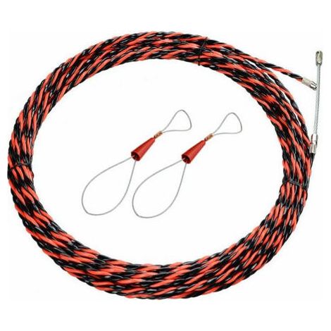 Aiguille Électricien de 50M - Tire-Fil Électrique de 5mm de Diamètre - Aiguille de Tirage Rétractable pour Câbles et Rallonges Électriques-INHHUB (1/5)