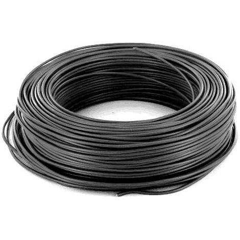 Stabiles schwarzes Kabel 25 mm², pro Meter H07vk