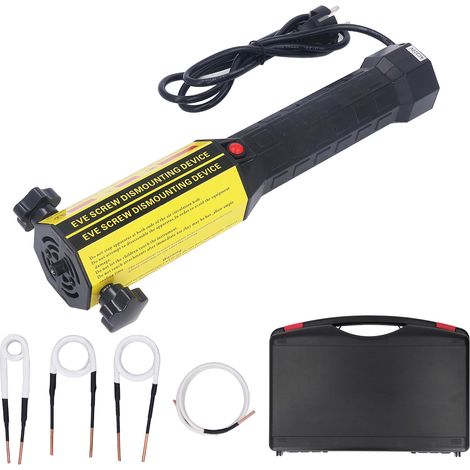 Chauffe à induction magnétique 1200W 110V portable, outil de desserrage de boulons pour voiture, vis rouillées, avec 4 bobines, dérouilleur thermique (1/5)