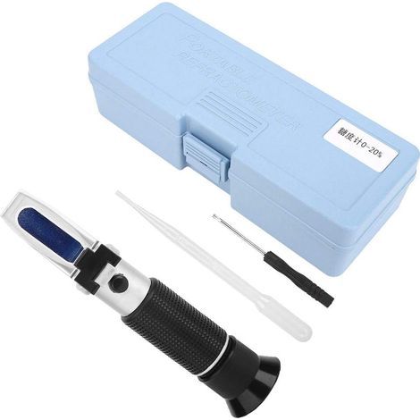 Veterinary Refractometer Brix 0-20% ATC 10-30°C Accuracy 0.1% For Colostrum Testing Liquid Sugar Livestock (1/5)