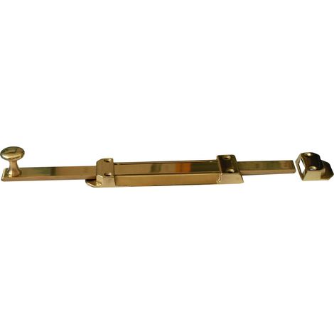 catenaccio saliscendi in ottone cromo satinato fermaporta 30 cm gancio porta (1/2)