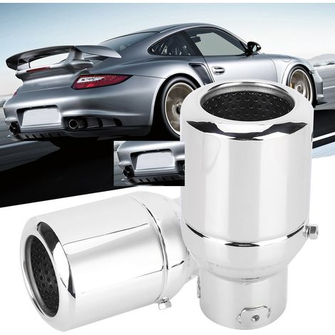 Universelles 64-mm-Auspuffendrohr, verstellbarer Schalldämpfer, Endrohr, Auslassstutzen, Autotuning-Zubehör. (1/5)